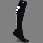 Run+ Elite Reflective Knee-High Compression Socks // 3-Pairs (Small/Medium)