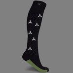 Run+ Elite Reflective Knee-High Compression Socks // 3-Pairs (Small/Medium)