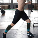 Ultra V-Striped Copper-Infused Calf Compression Sleeve // 3-Pairs (Small/Medium)
