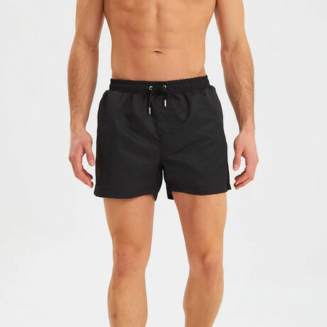 Solid Men's Swimsuit // Black (S)