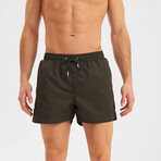 Solid Men's Swimsuit // Charcoal (XL)