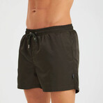 Solid Men's Swimsuit // Charcoal (S)