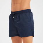 Solid Men's Swimsuit // Navy (XL)