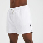 Solid Men's Swimsuit // White (L)