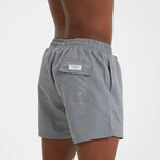 Solid Men's Swimsuit // Gray (M)