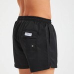 Solid Men's Swimsuit // Black (L)