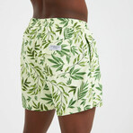 Leaf Pattern Men's Swimsuit // Green (2XL)