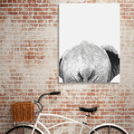 Black and White Elephant Back (8"W x 10"H x 0.2"D)