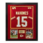 Patrick Mahomes // Kansas City Chiefs // Autographed Jersey + Framed