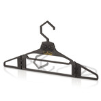 Fold-N-Pack Smart Hanger // Set of 4 (Jet Black)