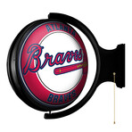 Atlanta Braves // Round Rotating Lighted Wall Sign (Original)