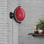 Arizona Diamondbacks // Original Oval Rotating Lighted Wall Sign (Oval White)