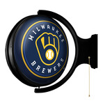 Milwaukee Brewers // Round Rotating Lighted Wall Sign (Original)