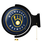Milwaukee Brewers // Round Rotating Lighted Wall Sign (Original)