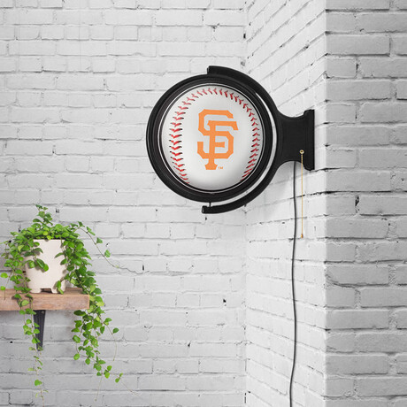 San Francisco Giants // Round Rotating Lighted Wall Sign (Original)