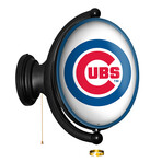 Chicago Cubs // Oval Rotating Lighted Wall Sign (Oval White)