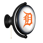 Detroit Tigers // Oval Rotating Lighted Wall Sign (Oval White)