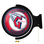 Cleveland Guardians // Round Rotating Lighted Wall Sign (Original)