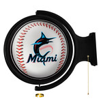 Miami Marlins // Round Rotating Lighted Wall Sign (Original)