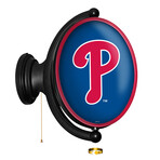 Philadelphia Phillies // Oval Rotating Lighted Wall Sign (Oval Blue)