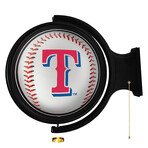 Texas Rangers // Round Rotating Lighted Wall Sign (Original)