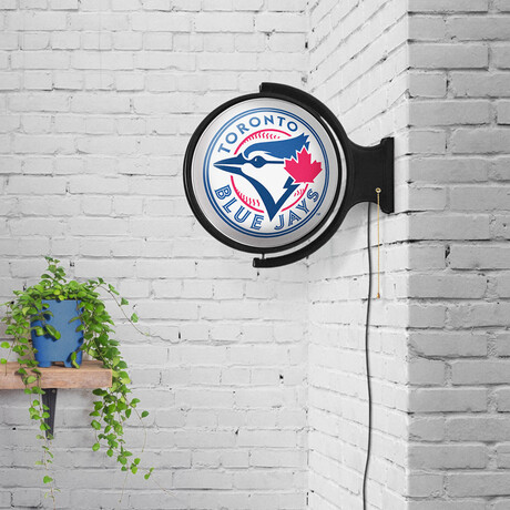 Toronto Blue Jays // Round Rotating Lighted Wall Sign (Original)