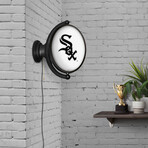 Chicago White Sox // Oval Rotating Lighted Wall Sign (Oval White)