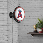 Los Angeles Angels // Round Rotating Lighted Wall Sign (Original)