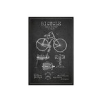 Bike // Charcoal Patent Blueprint Print // Aged Pixel