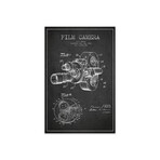 Film Camera // Charcoal Patent Blueprint Print // Aged Pixel