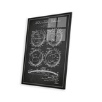 Bartky Soccer Ball // Charcoal Patent Blueprint Print // Aged Pixel