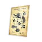 Revolving Firearm Vintage // Patent Blueprint Print // Aged Pixel