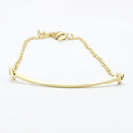 Tiffany & Co. 18k Yellow Gold Smile Bracelet // 6.49'' // Store Display