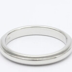 Tiffany & Co. Platinum Classic Milgrain Ring // Ring Size: 8 // Store Display