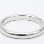 Tiffany & Co. Platinum Stacking Band Ring With Diamond // Ring Size: 7-7.5 // Store Display