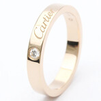 Cartier 18k Rose Gold Engraved Ring Diamond // Ring Size: 4.75 // Store Display