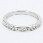 Tiffany & Co. Platinum Channel-Setting Diamond Ring // Ring Size: 5 // Store Display