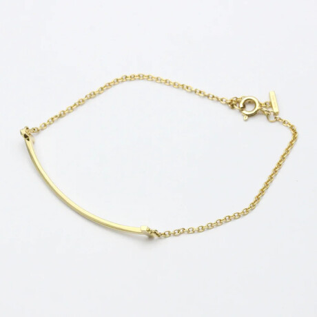 Tiffany & Co. 18k Yellow Gold Smile Bracelet // 6.49'' // Store Display