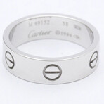 Cartier 18k White Gold Love Ring // Ring Size: 8.25 // Store Display