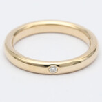 Tiffany & Co. 18k Rose Gold Stacking Band Ring With Diamond // Ring Size: 6 // Store Display