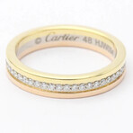 Cartier 18k Rose Gold + 18k Yellow Gold Vendome Diamond Ring // Ring Size: 4.5 // Store Display