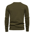 Henley Sweater // Green (M)