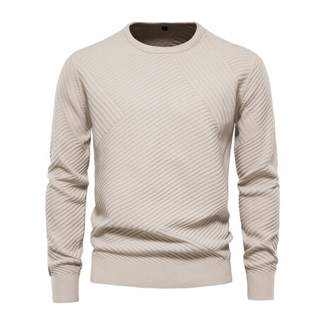 Y336-APRICOT // Crewneck Sweater // Apricot (XS)