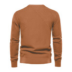 Crewneck Sweater // Yellow Burgundy (XL)