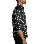 Carter Men's Long Sleeve Shirt // Black + White (S)