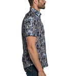 Joe Men's Short Sleeve Shirt // Blue Floral (S)