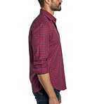 Stephen Men's Long Sleeve Shirt // Red Gingham (S)