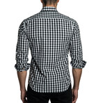 Matias Long Sleeve Button Up Shirt // White + Black (XL)
