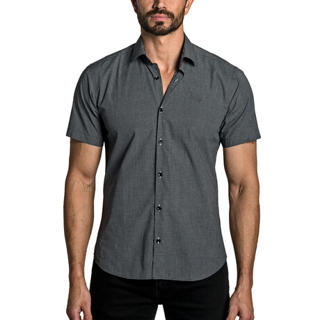 John Men's Short Sleeve Shirt // Black (S)