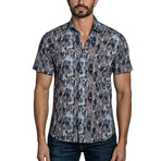 Joe Men's Short Sleeve Shirt // Blue Floral (S)